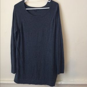 Grey sweater dress